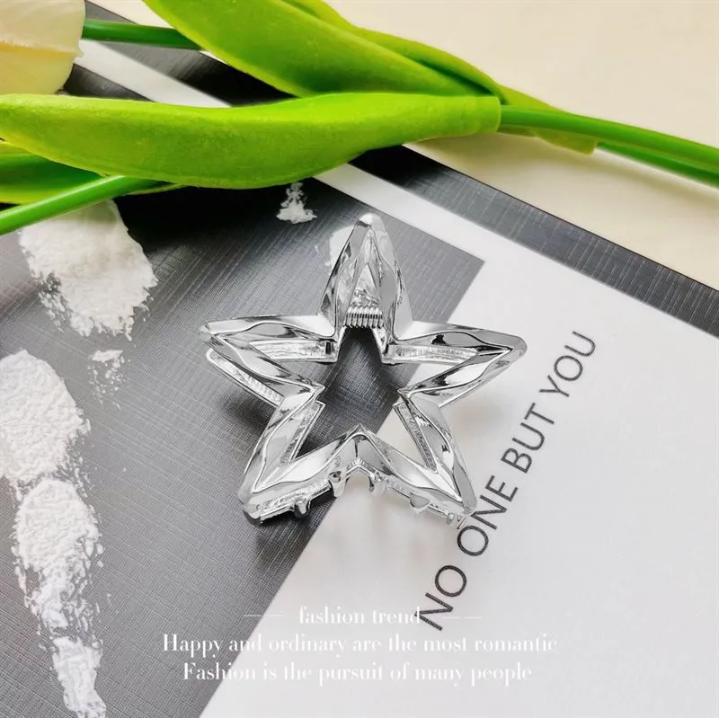 SOHO Star Metall Haarklammer - Silber