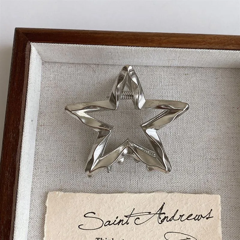 SOHO Star Metall Haarklammer - Silber