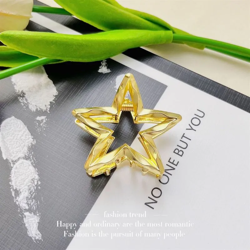 SOHO Stern Metall Haarklammer - Gold