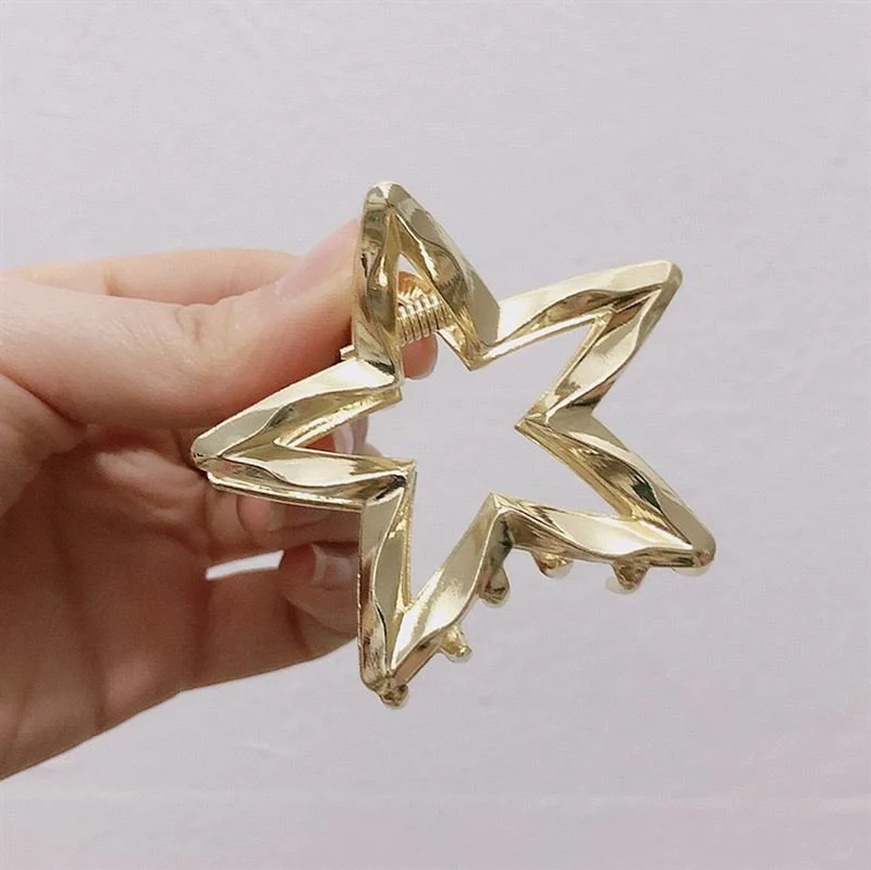 SOHO Stern Metall Haarklammer - Gold