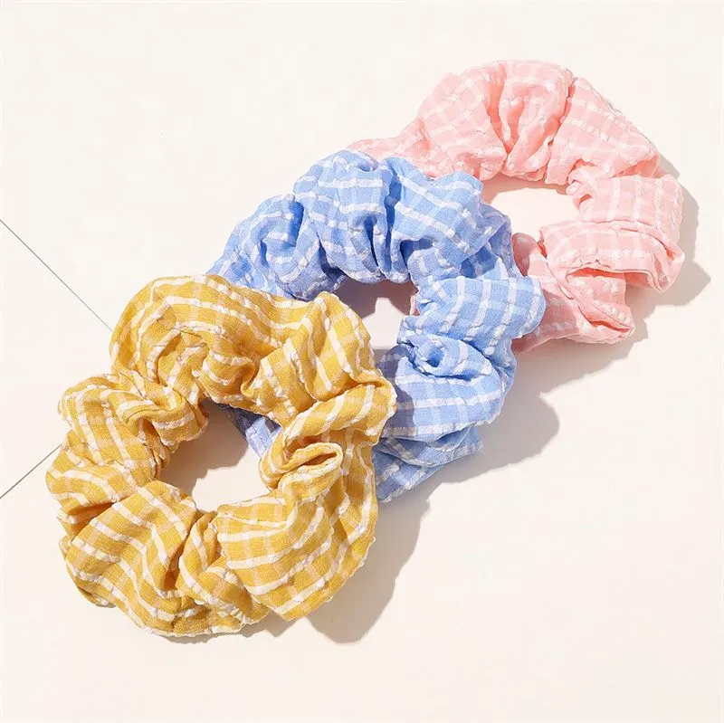 Scrunchie SOHO Rikke – pink und Weiß