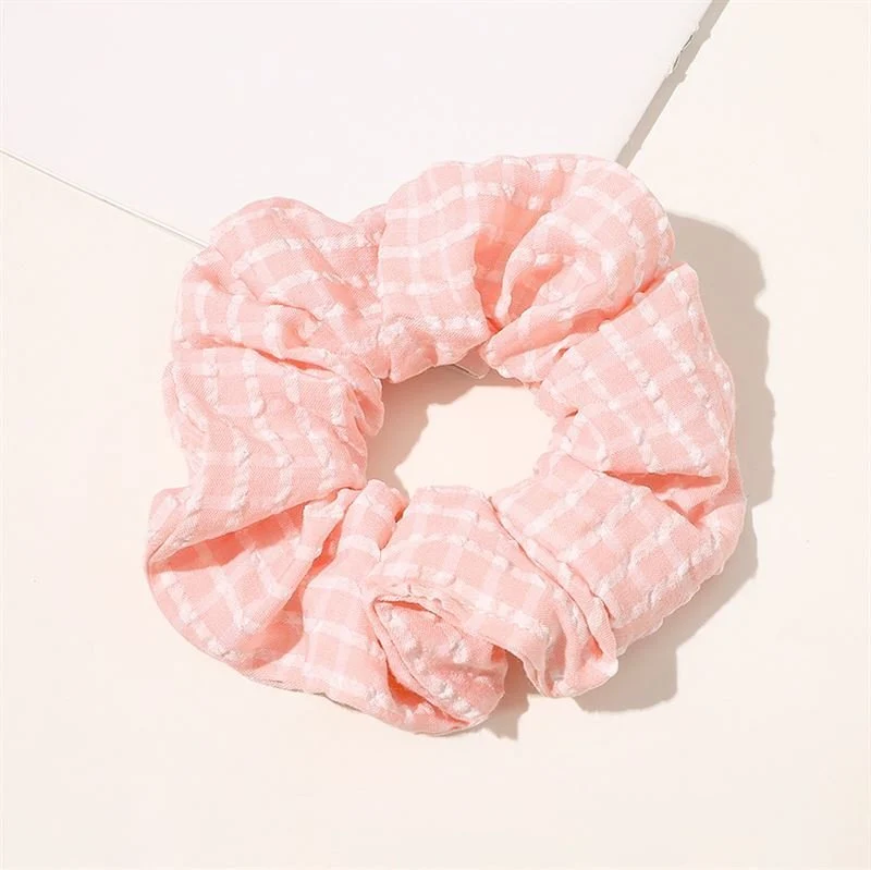 Scrunchie SOHO Rikke – pink und Weiß