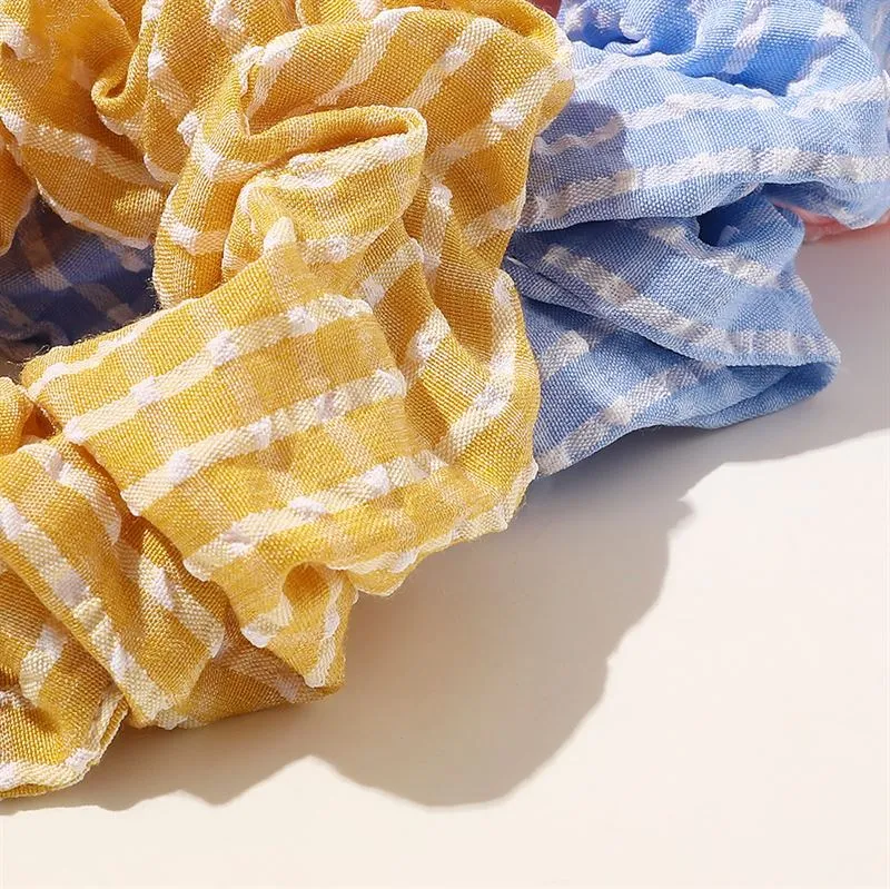 Scrunchie SOHO Rikke – beige aus Baumwolle