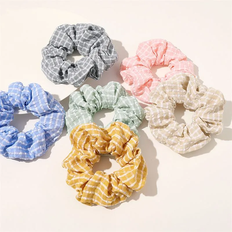 Scrunchie SOHO Rikke – beige aus Baumwolle
