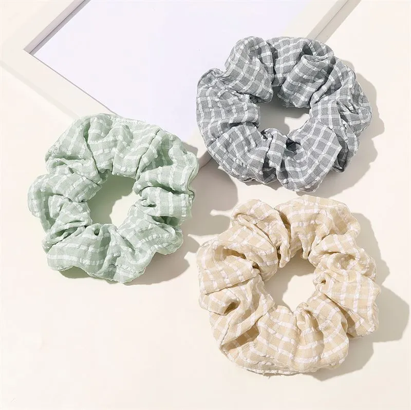 Scrunchie SOHO Rikke – beige aus Baumwolle