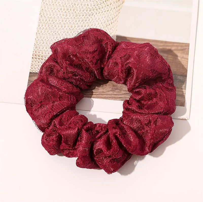 Chris Rubin Alice Scrunchie - Kirschrot