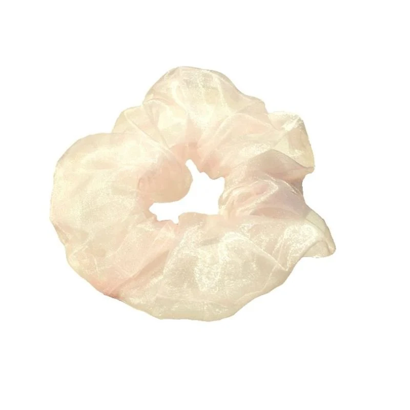 SOHO XL Scrunchie – Hellgelb Schimmer – 20 cm