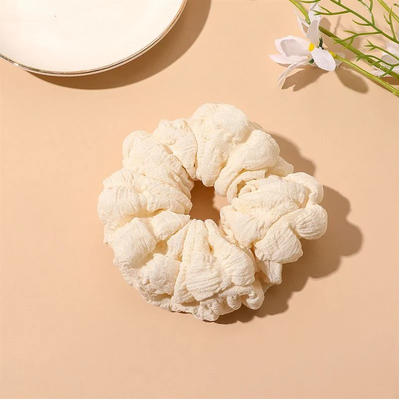 Scrunchie SOHO Jocie – Voluminös aus Baumwolle Cream