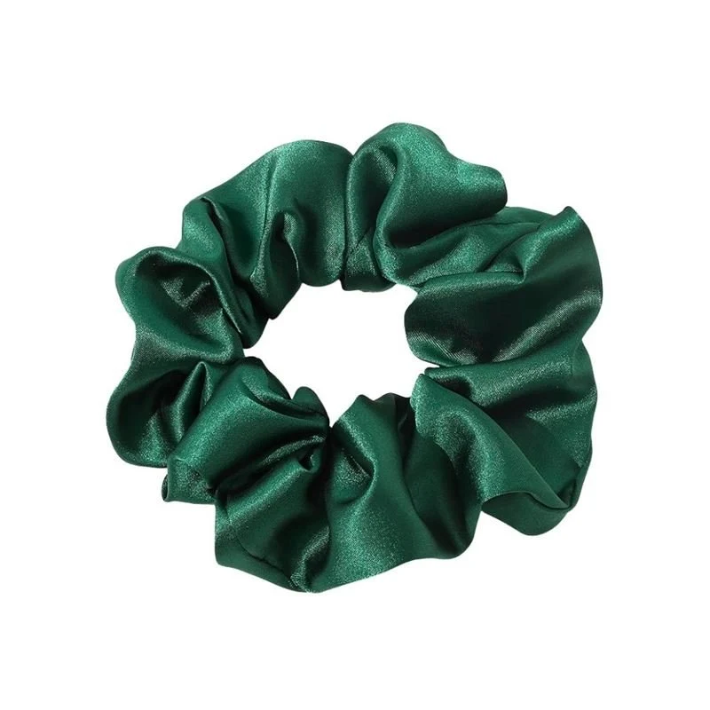 Scrunchie – Dunkelgrün aus Satin – SOHO