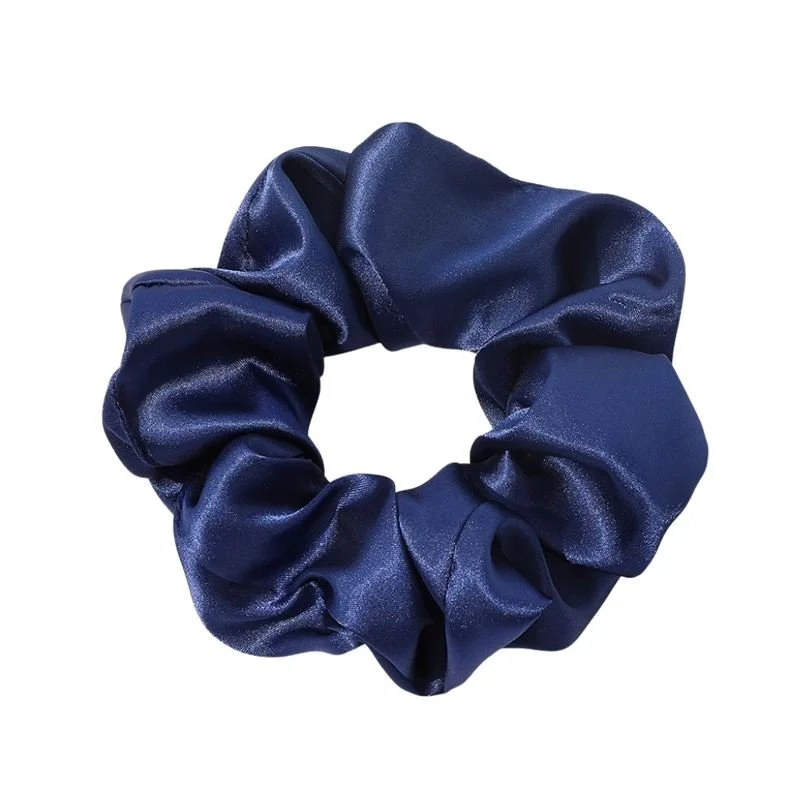 Scrunchie aus Satin – Navy