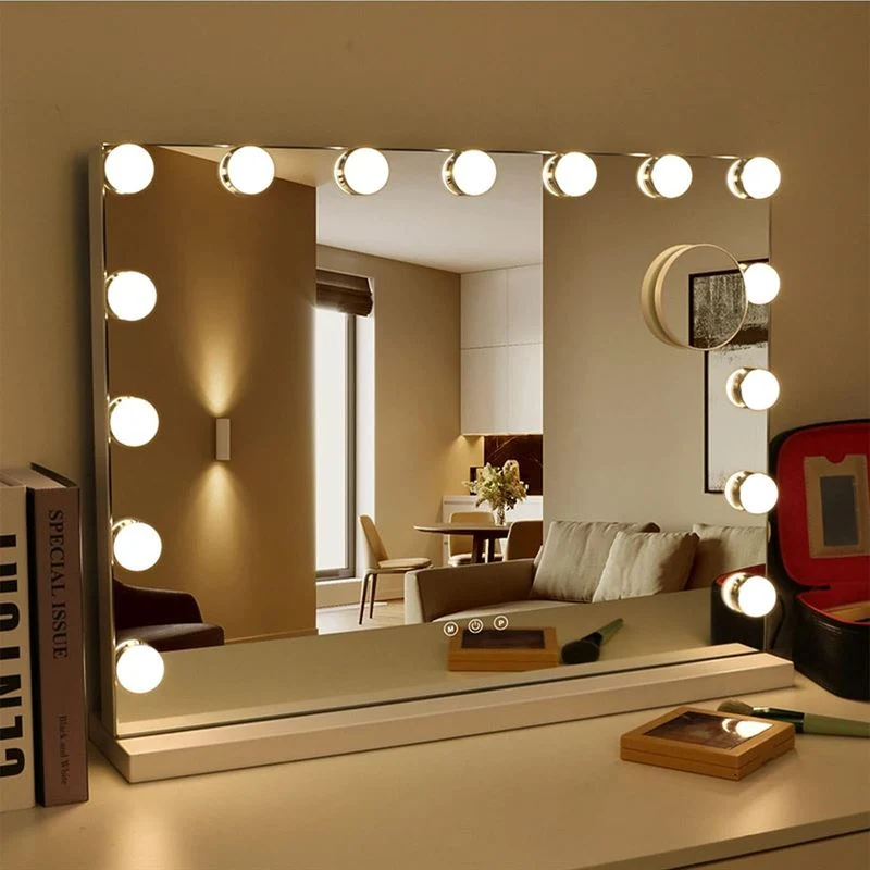 Schminkspiegel Hollywood – LED Beleuchtung & Touch – Weiß UNIQ
