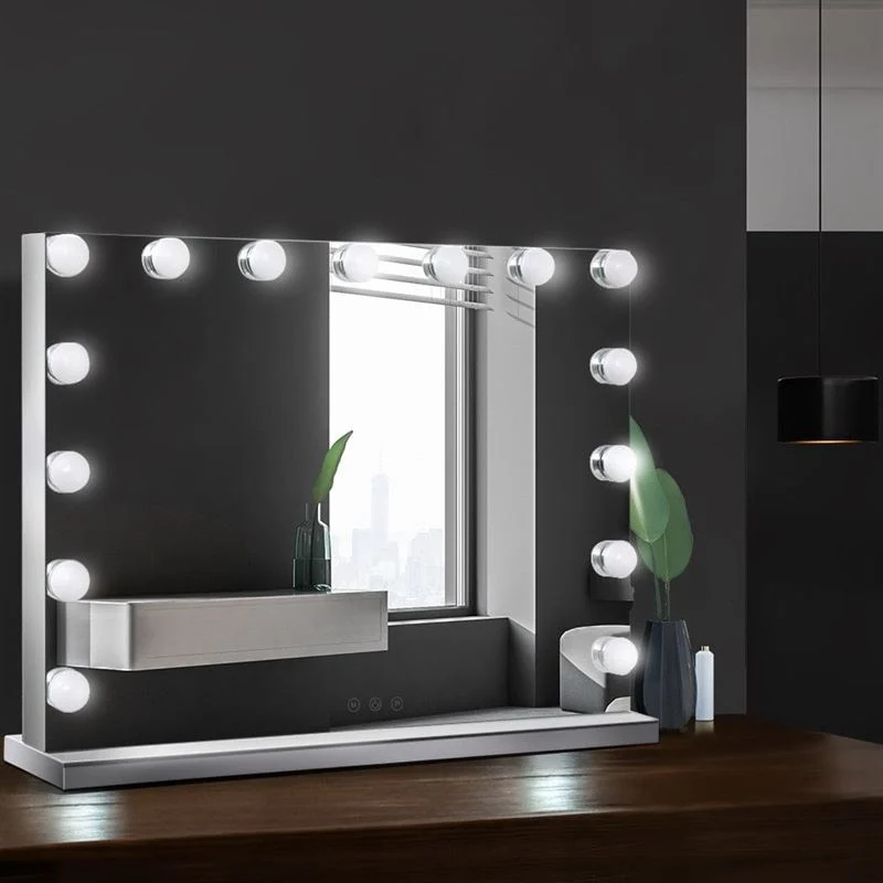 Schminkspiegel Hollywood – LED Beleuchtung & Touch – Weiß UNIQ
