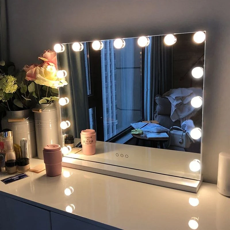 Schminkspiegel Hollywood – LED Beleuchtung & Touch – Weiß UNIQ