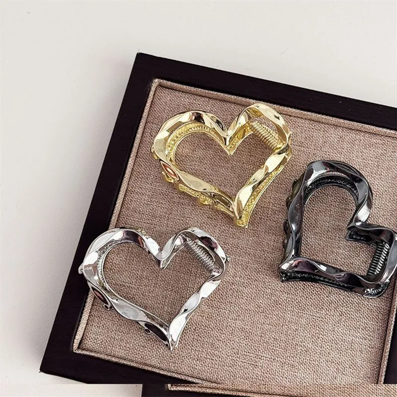 SOHO Herz Metall Haarklammer - Gold