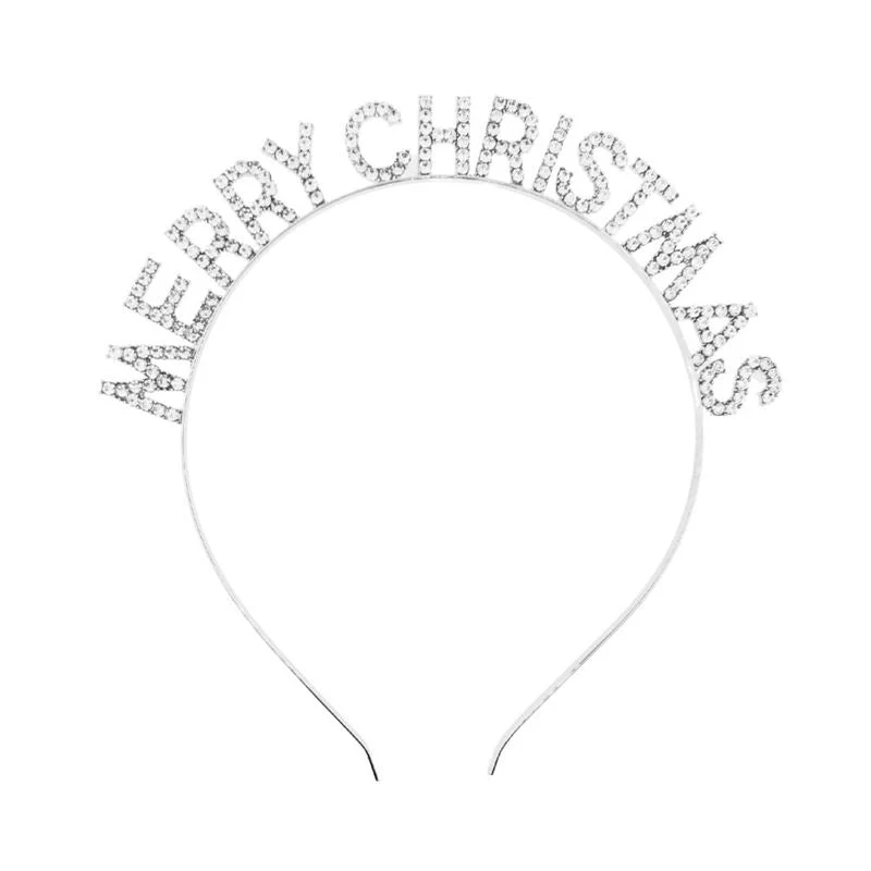 Haarreif – Merry Christmas – Silber mit Strass