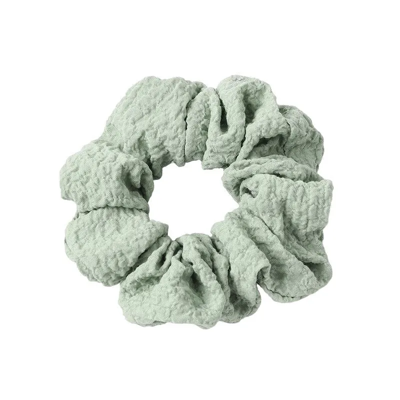 Scrunchie SOHO Frida – Pastellgrün aus Baumwolle