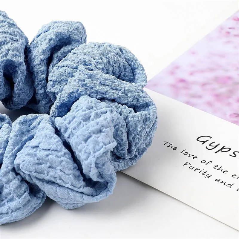 Scrunchie SOHO Frida – Pastellgrün aus Baumwolle