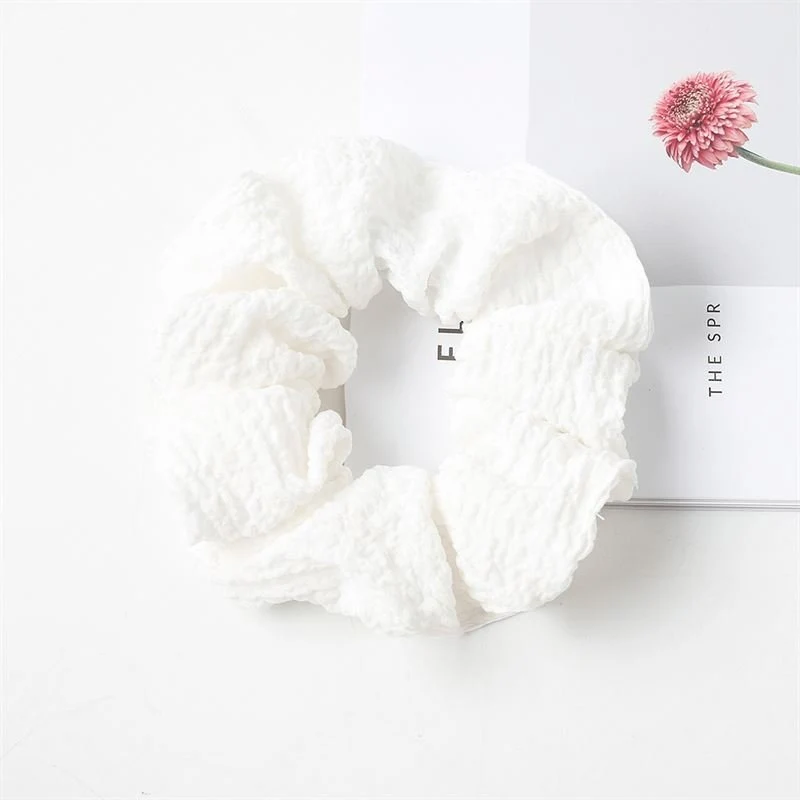 Scrunchie – SOHO Frida – Weiß aus Baumwolle