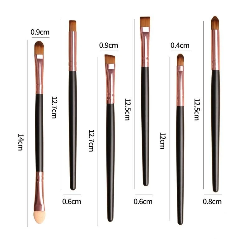 Technique PRO Intensives Lidschatten-Make-up-Pinsel-Set