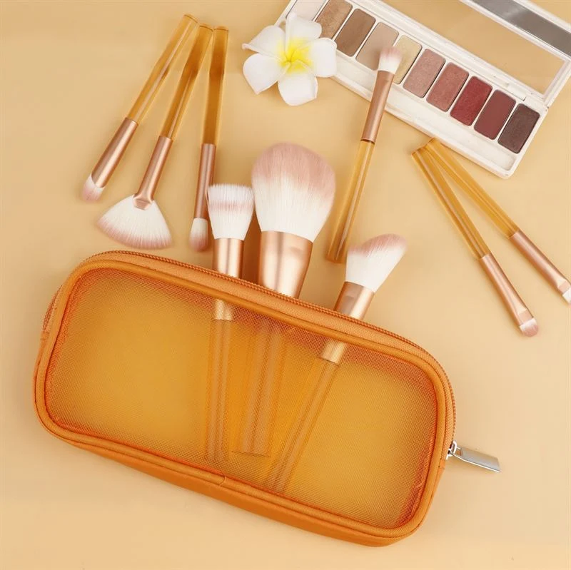 Technique PRO Translucent Perfection Make-up-Pinsel-Set – 9 Make-up-Pinsel mit Tasche (ORANGE)