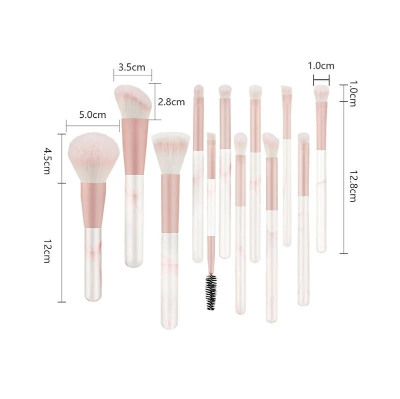 Technique PRO Blooming Make-up-Pinsel – 12 Make-up-Pinsel mit Becher-Etui