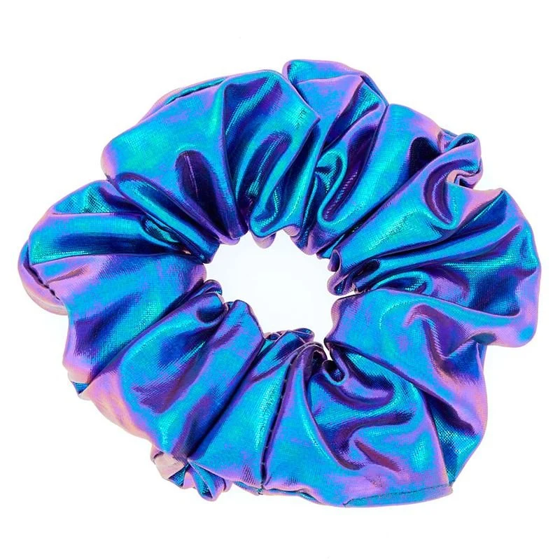 Scrunchie Haargummi – Lila Metallic-Look