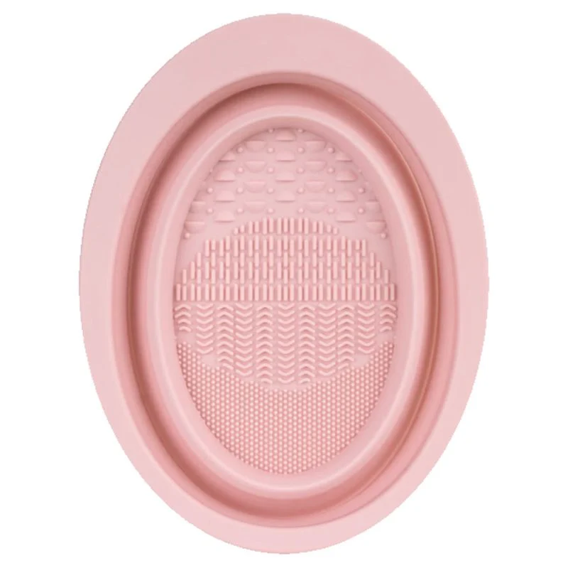 Technique PRO – Faltbare Reinigungsschale für Make-up-Pinsel aus Silikon – Nude Rose