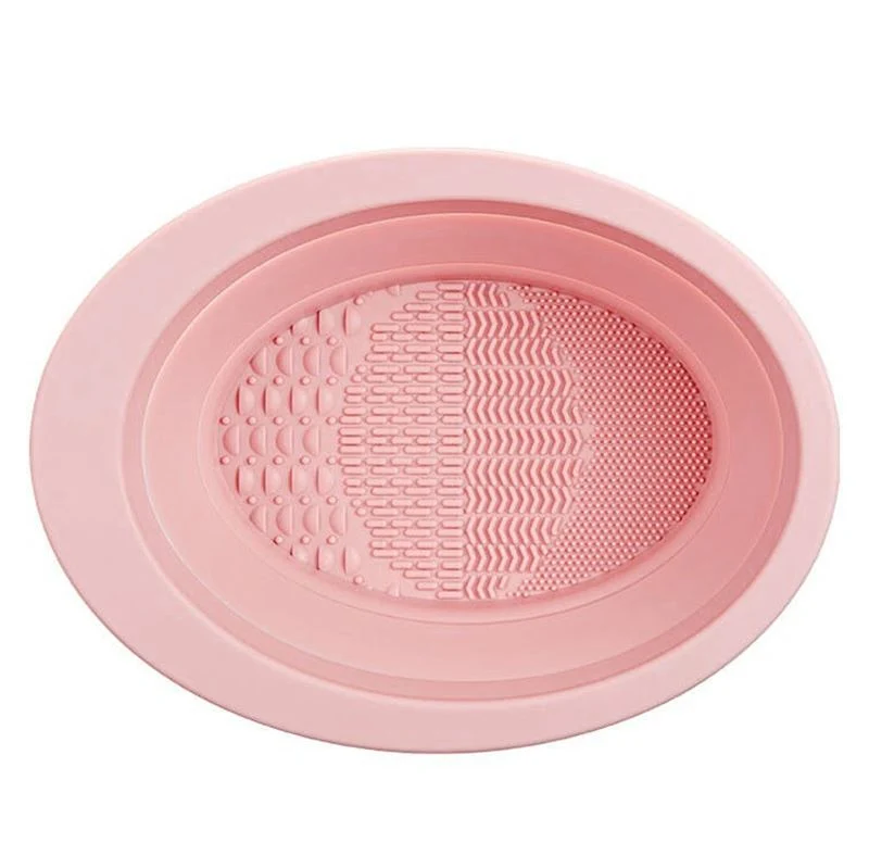 Technique PRO – Faltbare Reinigungsschale für Make-up-Pinsel aus Silikon – Nude Rose