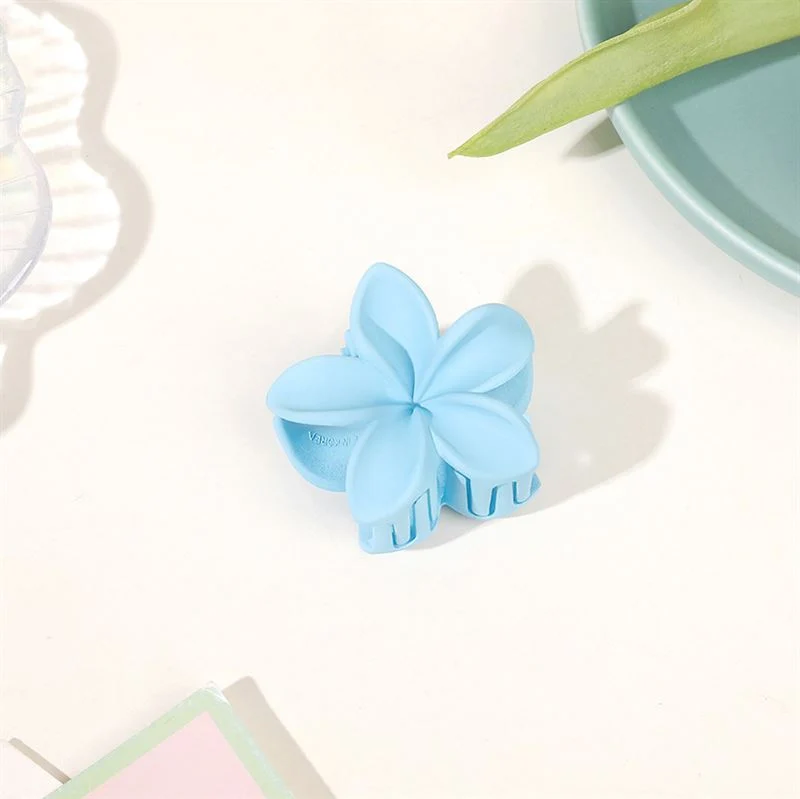 Mini-Haarspangen – SOHO Moana Blüten-Design – Blau, 4er Pack