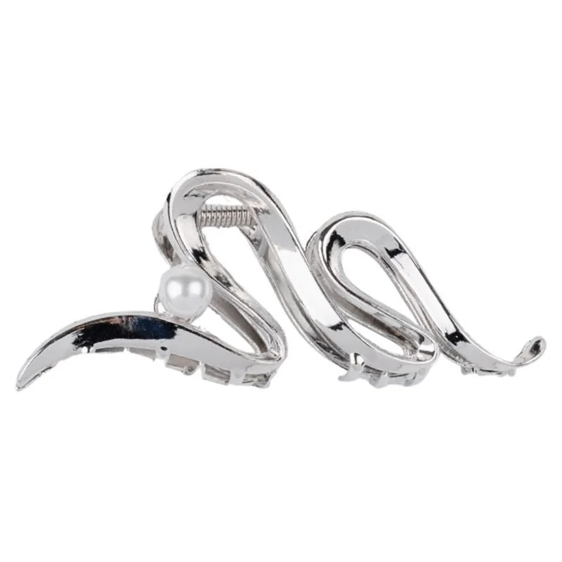 SOHO Sania Haarspange – Silber mit Wellenform