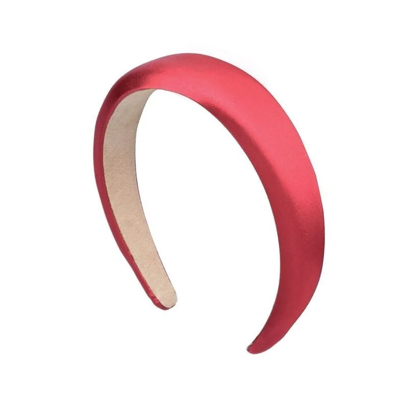 Haarreif aus Satin – SOHO Rot