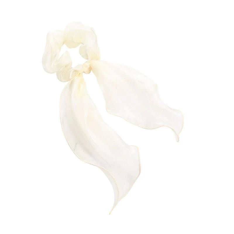 Scrunchie mit Tuch in Weiß von SOHO Ajni