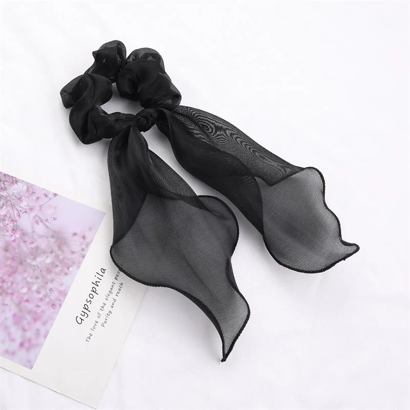 SOHO Ajni Scrunchie mit Schal - Schwarz