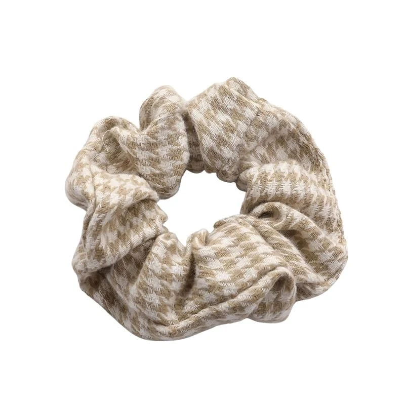 Scrunchie – Pepita Muster beige – SOHO