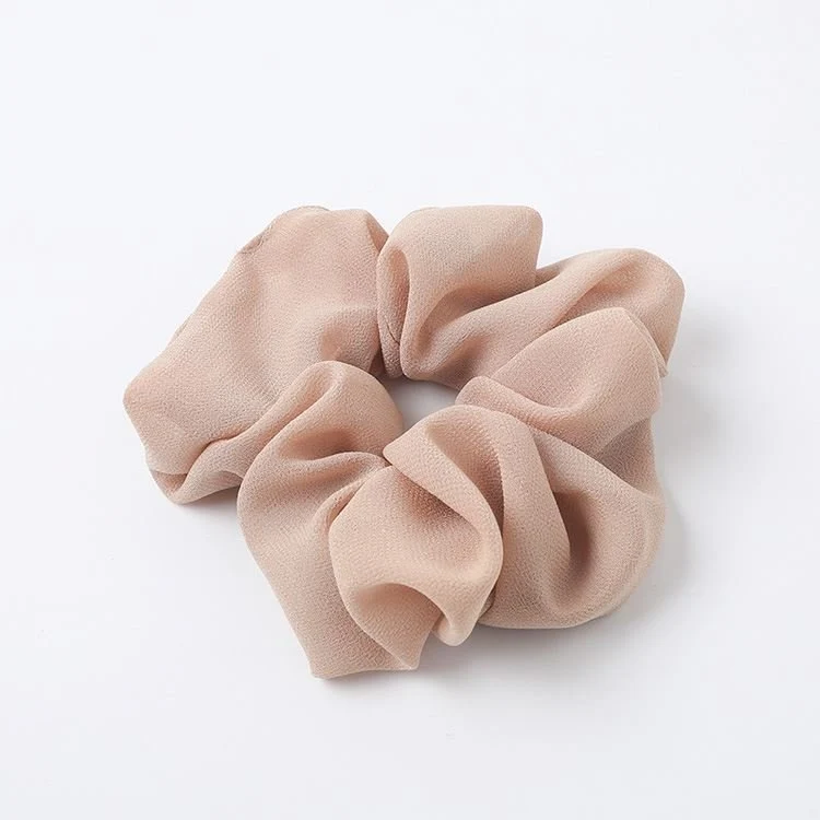 SOHO Scrunchie – beige aus Chiffon
