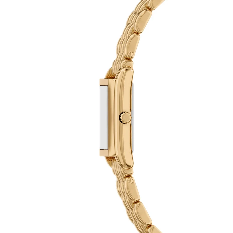 Michael Kors Essex Rectangular Gold Dial Watch MK4997