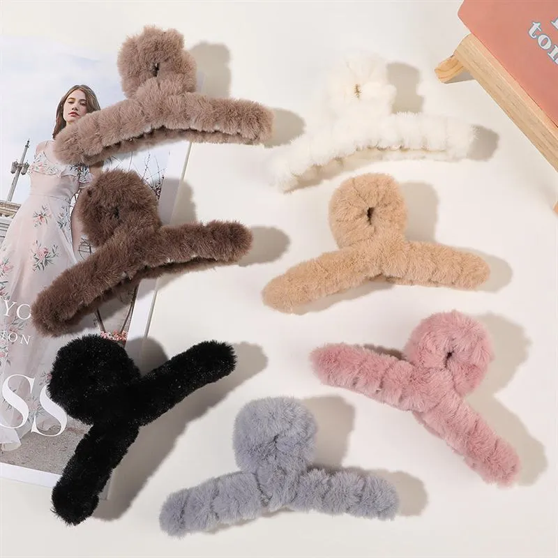 Haarspange SOHO Coco – Plüsch Aschgrau