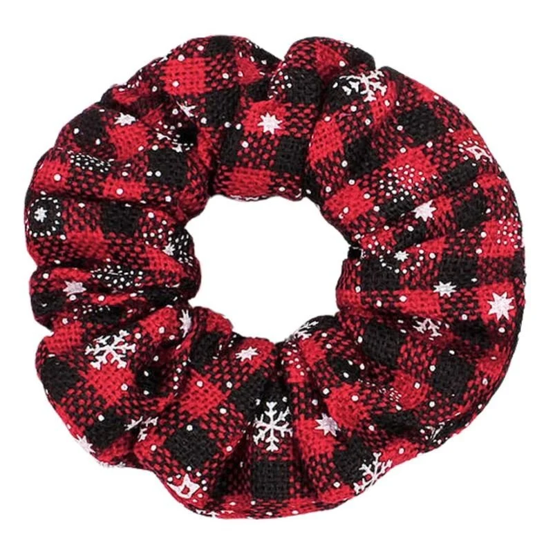 SOHO Edur Weihnachts-Haargummi - Schwarz / Rot