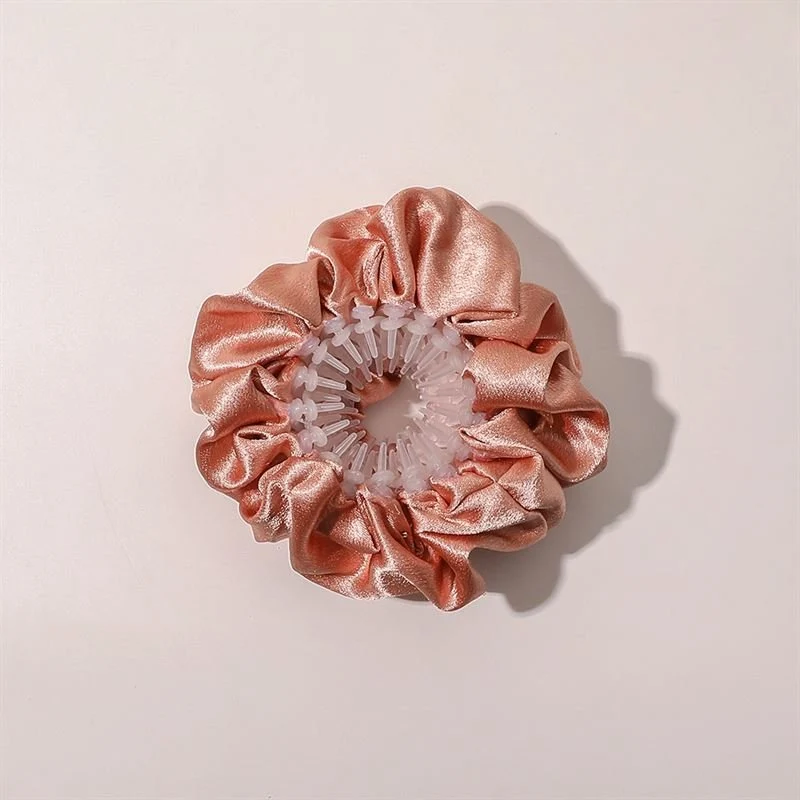 Scrunchie Haar-Spirale für Pferdeschwanz – Champagne