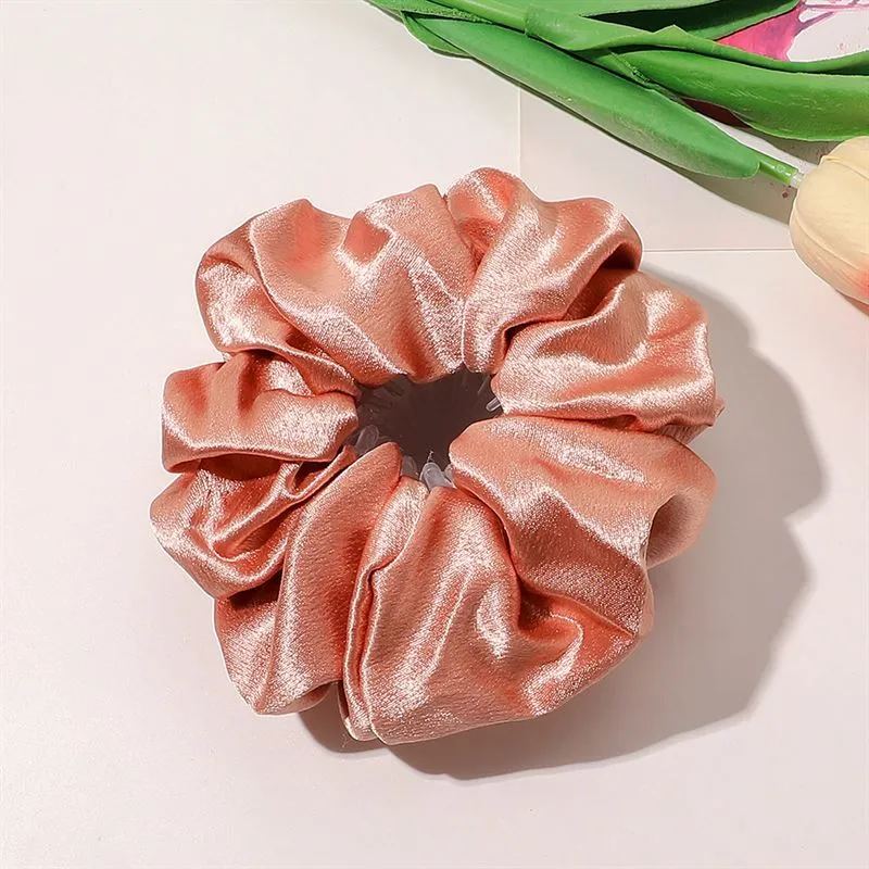 Scrunchie Haar-Spirale für Pferdeschwanz – Champagne