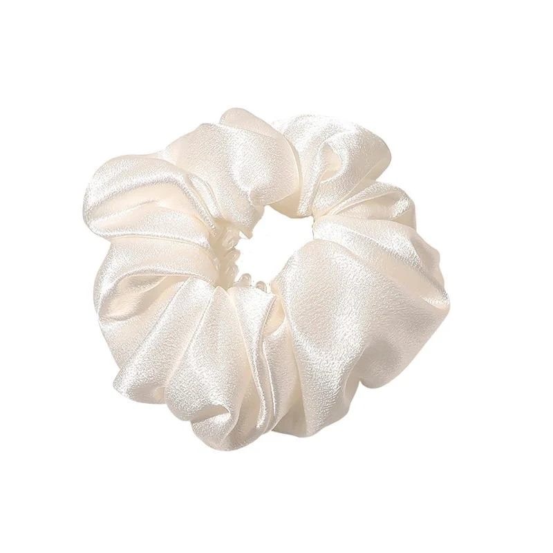 Scrunchie mit Spiral-Einsatz – Weiß & transparent – SOHO Dina