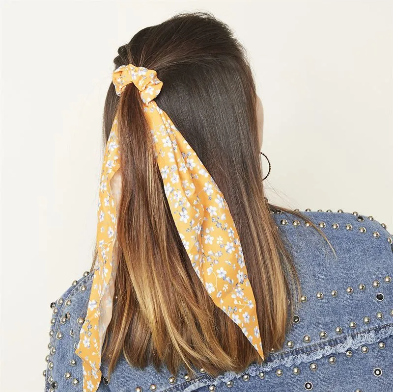 SOHO Scrunchie mit Tuch – orange