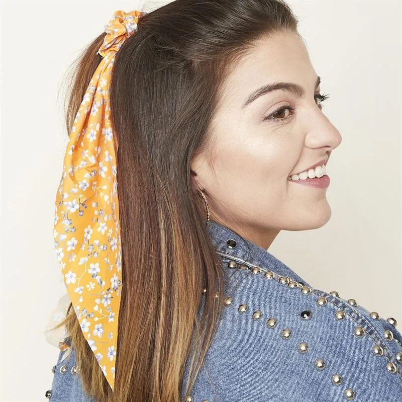 SOHO Scrunchie mit Tuch – orange