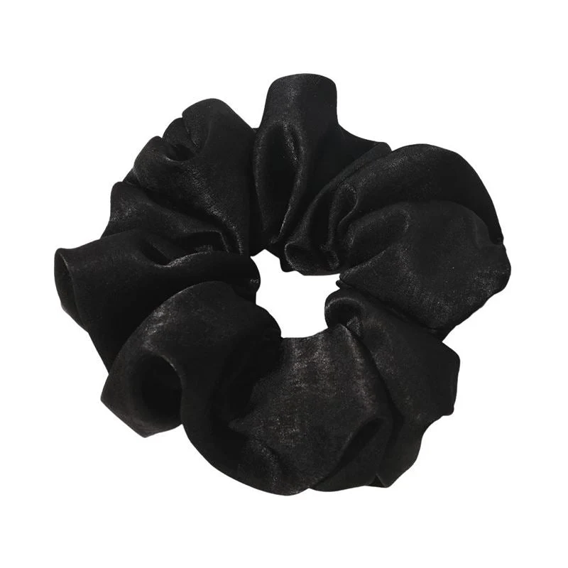 XL Scrunchie Chris Rubin Aris – Schwarz aus Chiffon