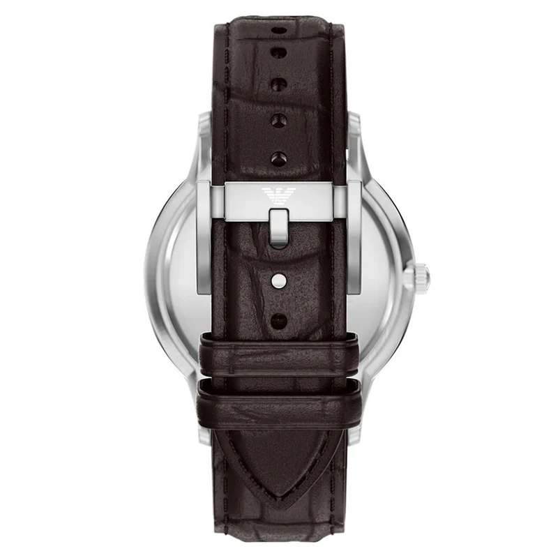 Emporio Armani Round Silver Dial Watch AR11783