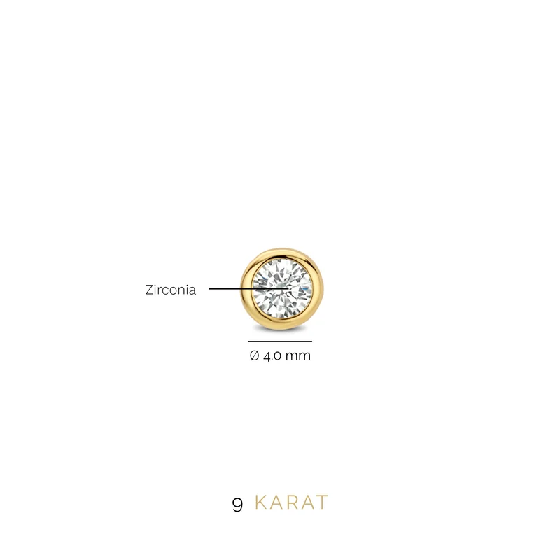 Beloro Jewels Monte Napoleone damen OhrknÃ¶pfe Gold BO360012