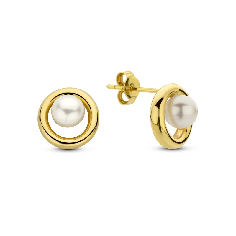 Beloro Jewels Monte Napoleone damen Ohrknöpfe Gold BO360039
