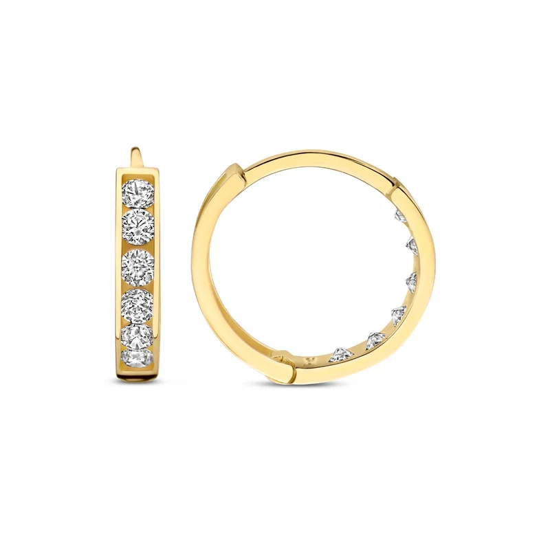 Beloro Jewels Monte Napoleone Stella 375er Gold Creolen BO360067