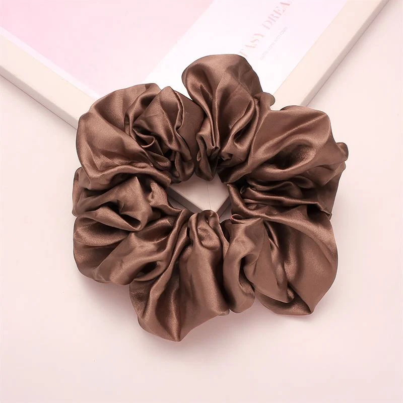 SOHO Riva XL Scrunchie – Dunkelbraun