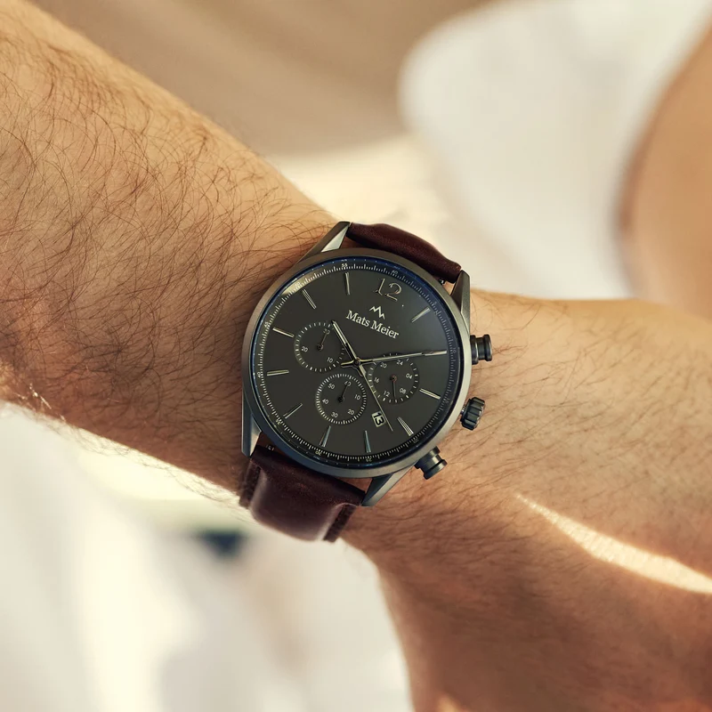 Mats Meier Grand Cornier herren Uhr Braun MM00104